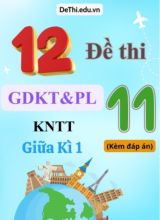 Tuyển tập 12 Đề thi GDKT&PL Lớp 11 KNTT giữa học kì 1 (Kèm đáp án)